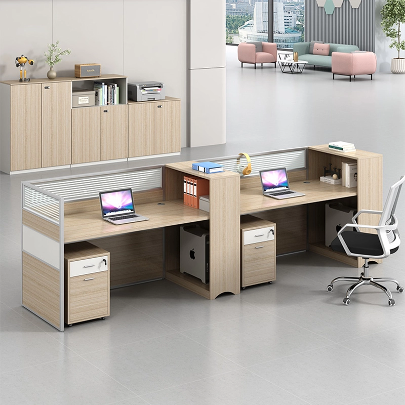 Modular 2 4 6 Office Desks Modern L Shape Workstation Office Cubicles Work Station Office Furniture - MEI YI