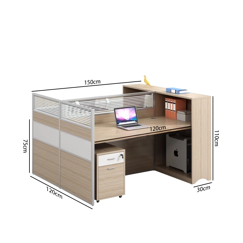 Modular 2 4 6 Office Desks Modern L Shape Workstation Office Cubicles Work Station Office Furniture - MEI YI