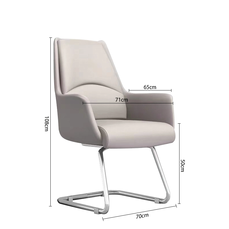 Metal Fabric Visitor Reception Waiting Meeting Conference Room Chairs Office Furniture Office Arched Chair - MEI YI