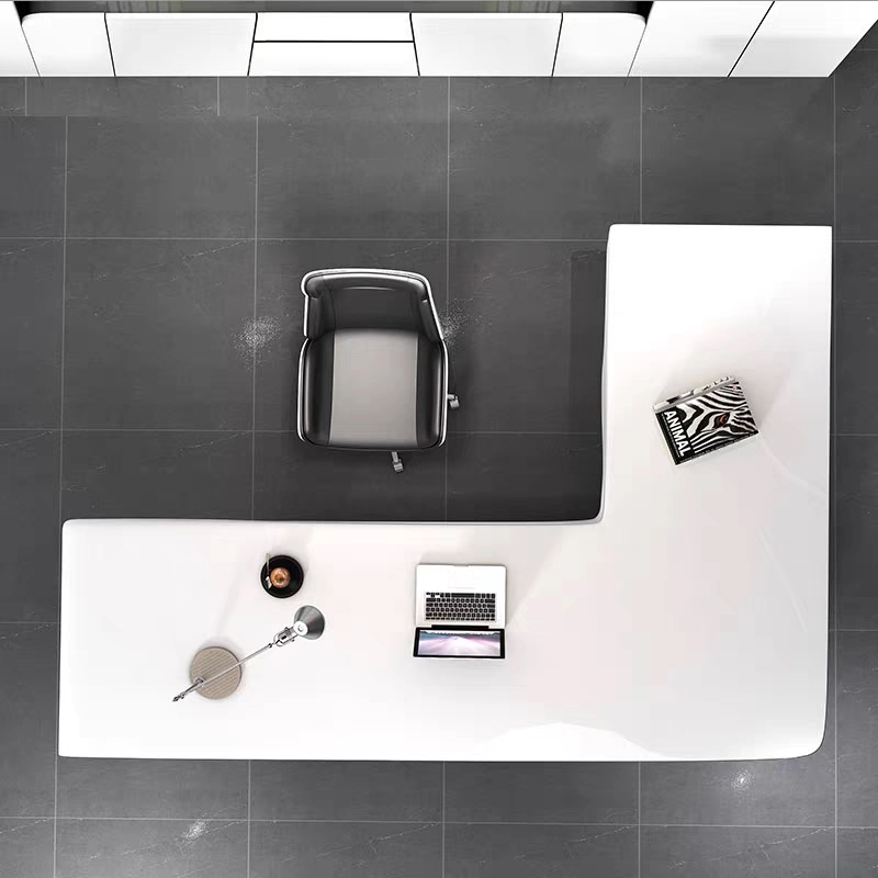 Modern High-Tech Lacquered CEO Office Desk with Innovative Design - MEI YI Modern High-Tech Lacquered CEO Office Desk with Innovative Design - MEI YI