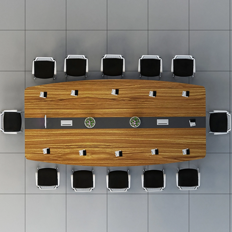 Wooden MFC Board 50mm Thick Meeting Office Table Modern Conference Table Office Desk Furniture for Meeting Room - MEI YI