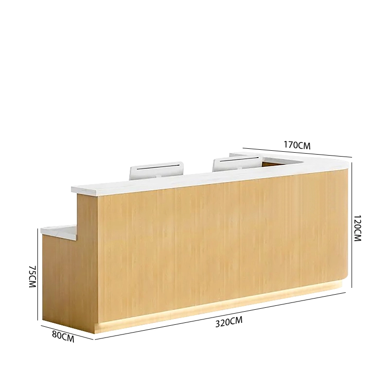 Special Hot Selling E1 Grade Hotel Office Reception Desk Office Desk Furniture Front Desk Counter Table - MEI YI