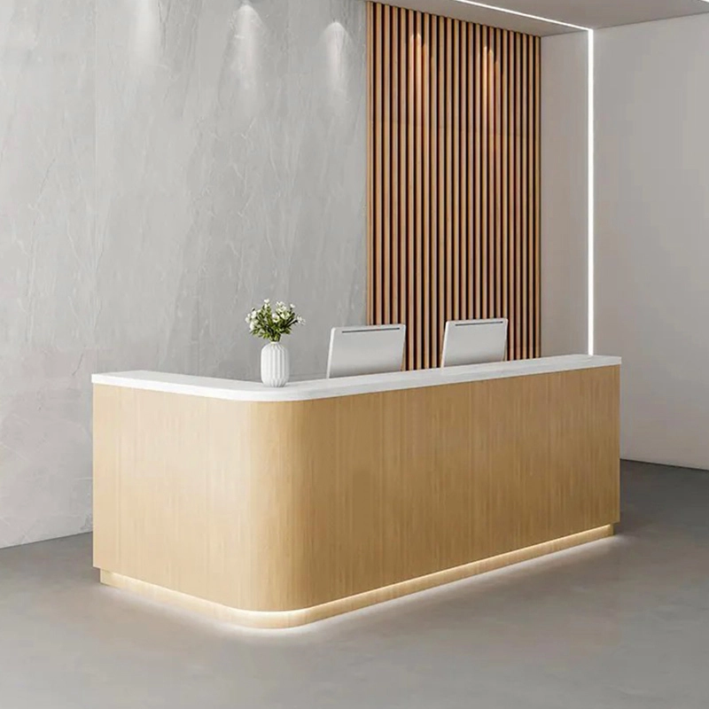 Special Hot Selling E1 Grade Hotel Office Reception Desk Office Desk Furniture Front Desk Counter Table - MEI YI