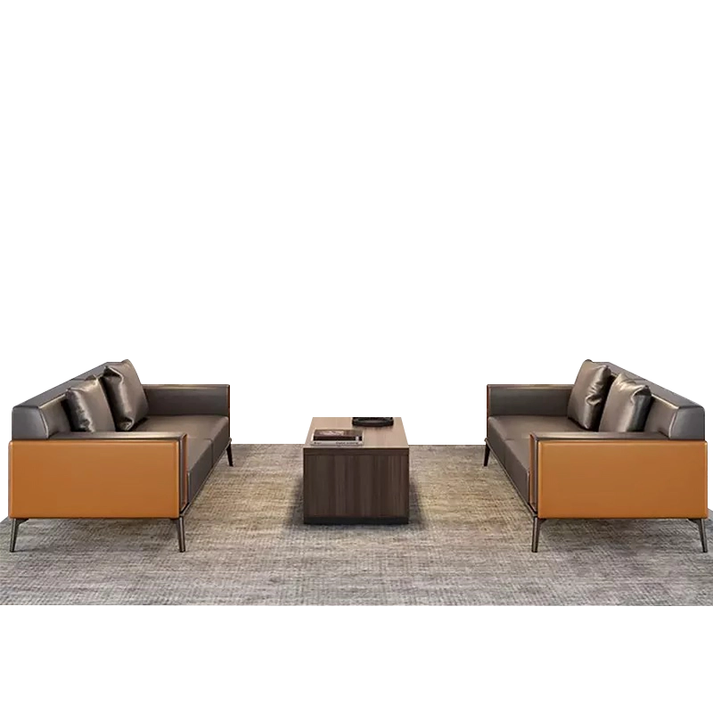 High-Class Modern Leather 3-Seat Sofa – New-Style Commercial Office & Reception Area Procurement - MEI YI