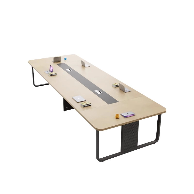 Conference Table and Chair Set Long Minimalist Modern Workbench Office Desk for Conference Rooms Reception Negotiation - MEI YI Conference Table and Chair Set Long Minimalist Modern Workbench Office Desk for Conference Rooms Reception Negotiation - MEI YI