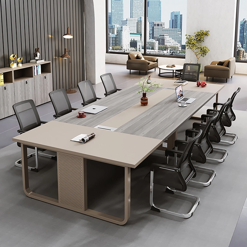 Table de formation moderne multifonctionnelle électronique pour espaces de réunion d'entreprise - Fabricant MEIYI - MEI YI