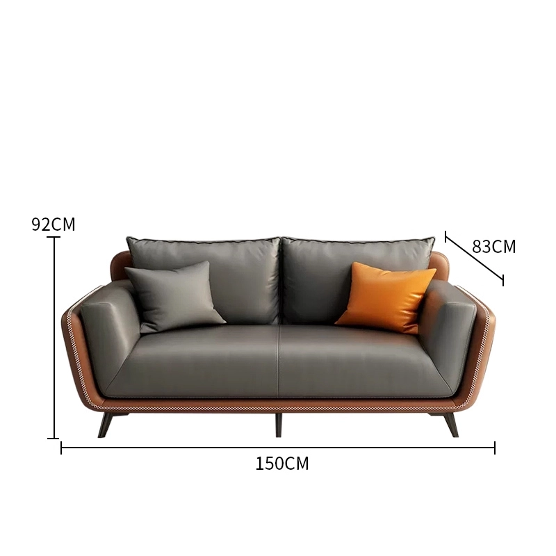 Conjunto de muebles de oficina modernos de lujo con sofá y escritorio de cuero - MEI YI