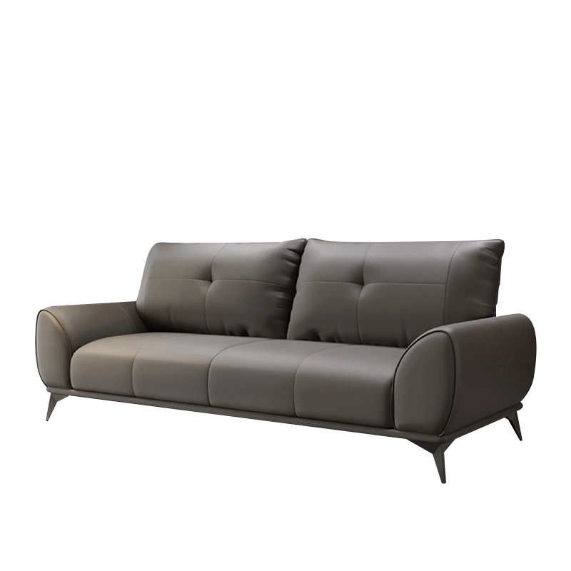 Office Leather Sofa Simple Business Reception Room Three People Coffee Table Set 3 + 2 + 1 Leisure - MEI YI