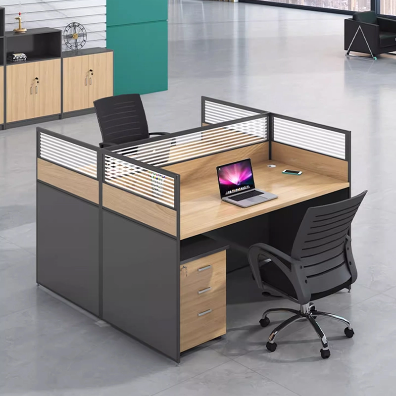 Modern-office-workstation-with-wood-panels-&-partitions.-Customize-your-layout-with-integrated-cable-management-for-a-focused,-efficient-workspace - MEI YI Modern office workstation with wood panels & partitions. Customize your layout with integrated cable management for a focused, efficient workspace - MEI YI