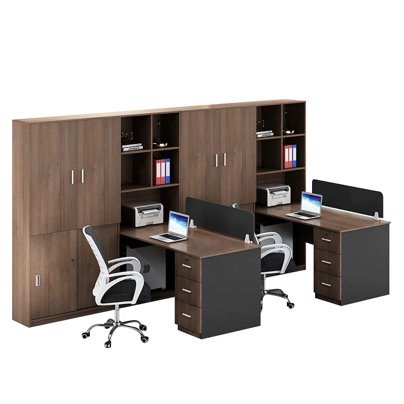 Modular Cubicle Workstation, Integrated Desk and File Cabinet for Open Office, ODM Manufacturer – MEI YI Furniture - MEI YI