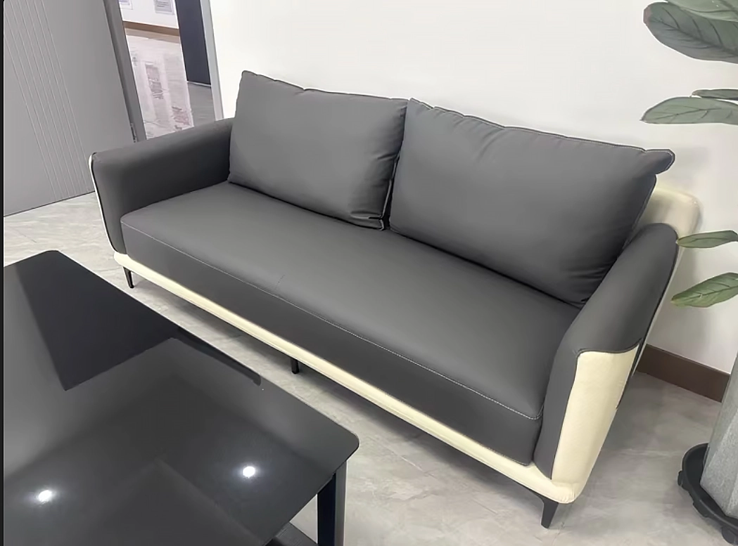 Premium Italian Luxury Leather Office  Sofa – Modern Large-Size Comfort Furniture for High-End Living & Commercial Space Procurement - MEI YI