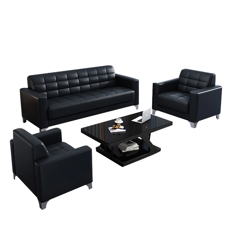 Hot-Selling Modern Office Reception Leather Sofa – Wooden Frame Sofa for Office Waiting Rooms & Professional Spaces - MEI YI