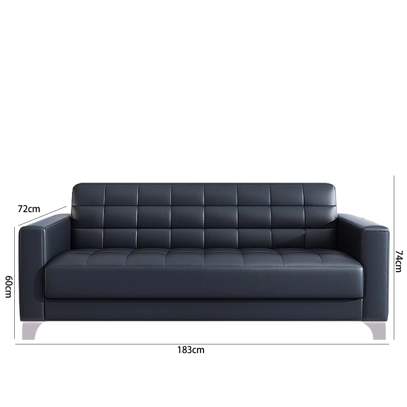 Hot-Selling Modern Office Reception Leather Sofa – Wooden Frame Sofa for Office Waiting Rooms & Professional Spaces - MEI YI