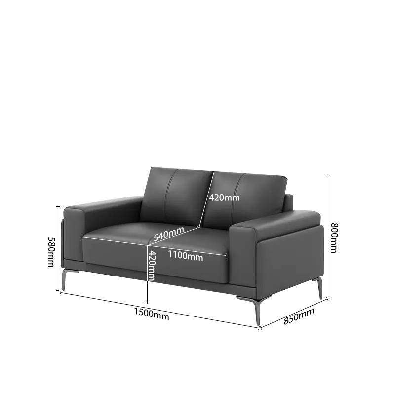 طقم أريكة اجتماعات مكتب تجاري حديث بتصميم جديد - أريكة بثلاثة مقاعد مستوحاة من الطراز الإيطالي مع مواصفات تفصيلية لاحتياجات أثاث المكاتب - مي يي