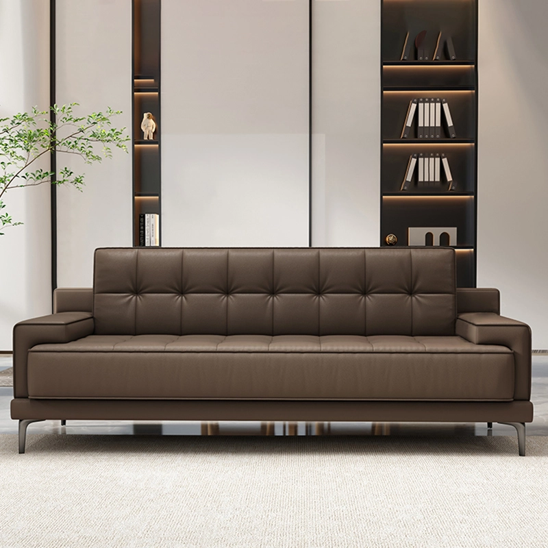 Leather Sofa Set - MEI YI Furniture Sofa Moderne Leather Sofa Set for Office Reception Sofa Modernos Luxury Couch - MEI YI