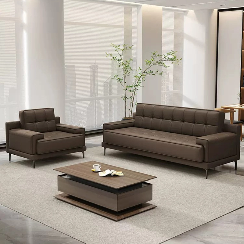 Furniture Sofa Moderne Leather Sofa Set for Office Reception Sofa Modernos Luxury Couch - MEI YI