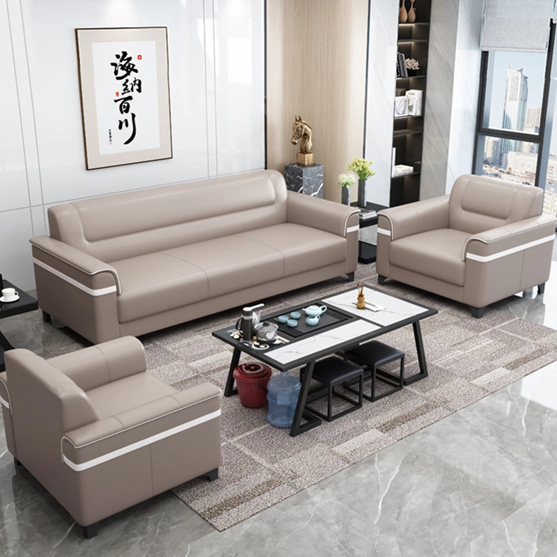 Office sofa modern simple coffee table combination set simple reception business leisure and lounge area office combination - MEI YI