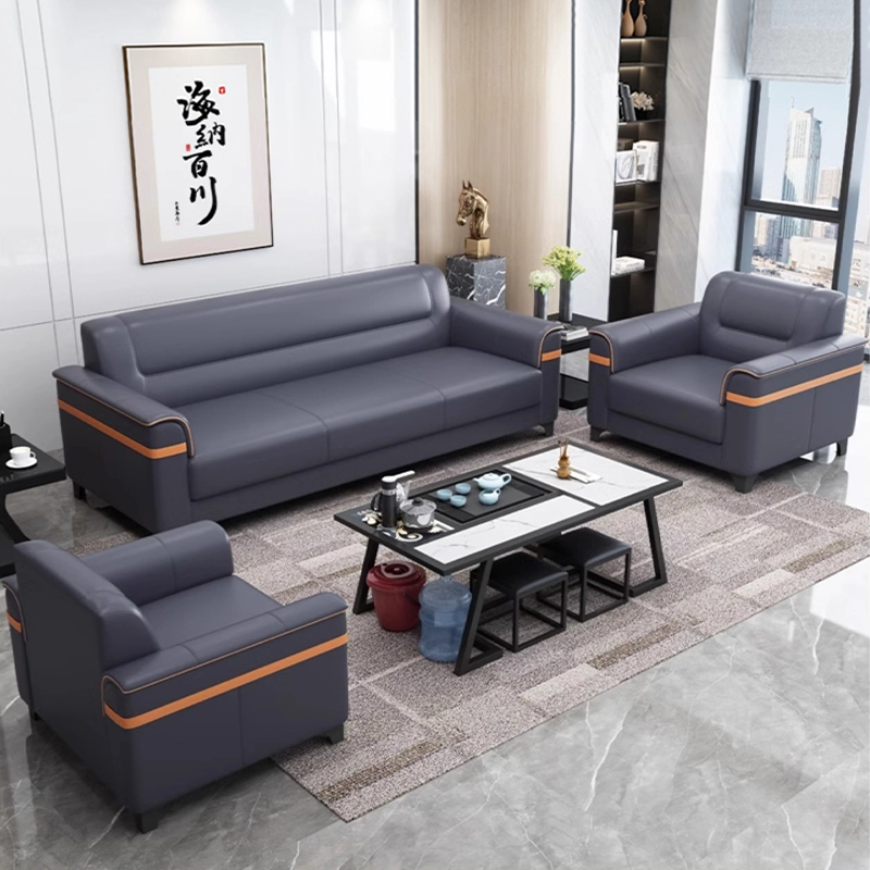 Office sofa modern simple coffee table combination set simple reception business leisure and lounge area office combination - MEI YI