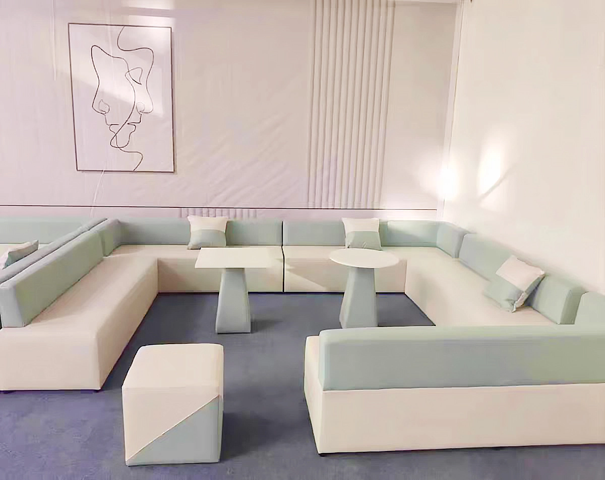Luxury Fabric Modular Waiting Room Sofa – Procurement for Office, Library & Public Collaboration Zones - MEI YI