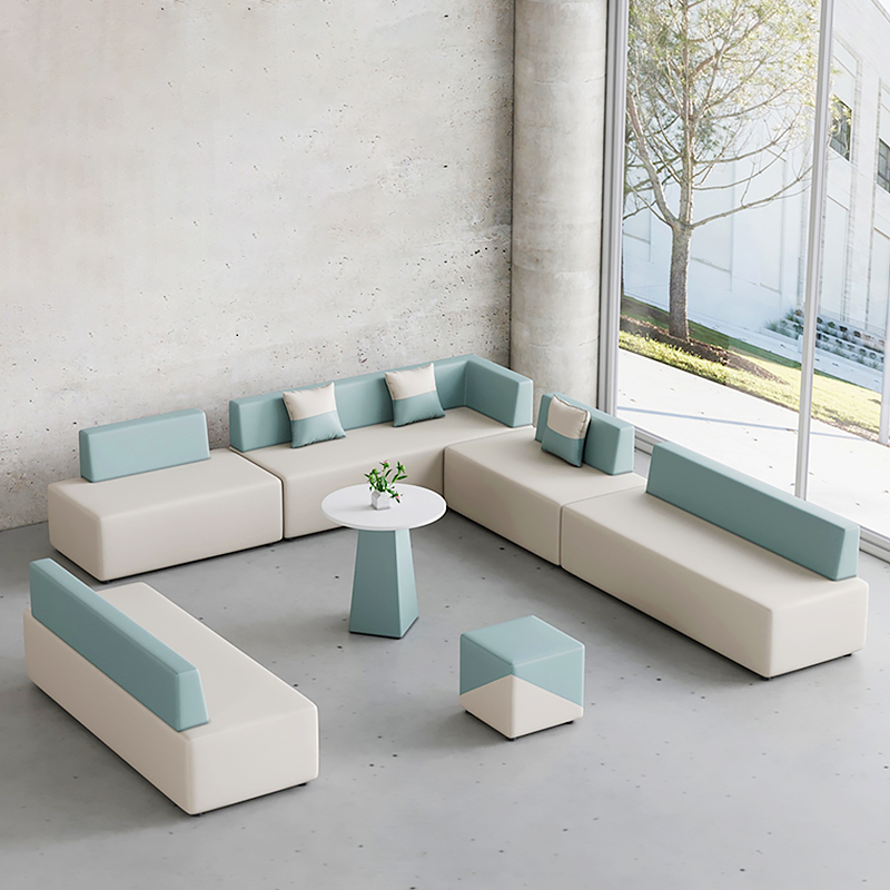 Luxury Fabric Modular Waiting Room Sofa – Procurement for Office, Library & Public Collaboration Zones