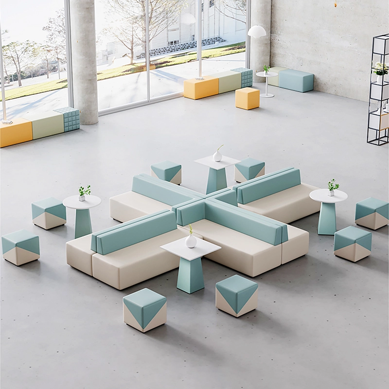 Luxury Fabric Modular Waiting Room Sofa – Procurement for Office, Library & Public Collaboration Zones - MEI YI