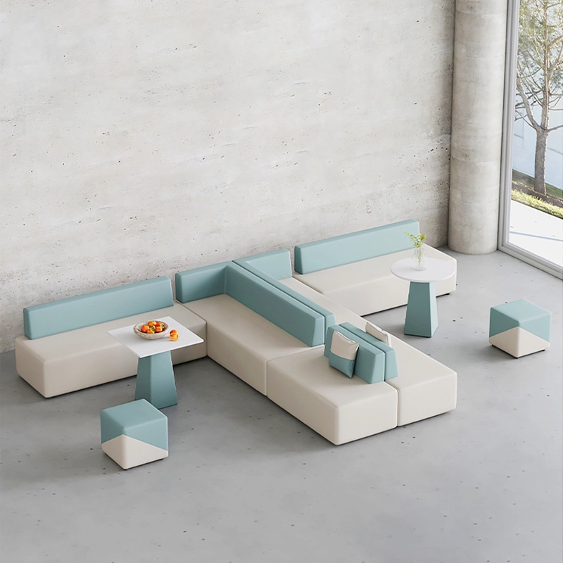 Luxury Fabric Modular Waiting Room Sofa – Procurement for Office, Library & Public Collaboration Zones - MEI YI