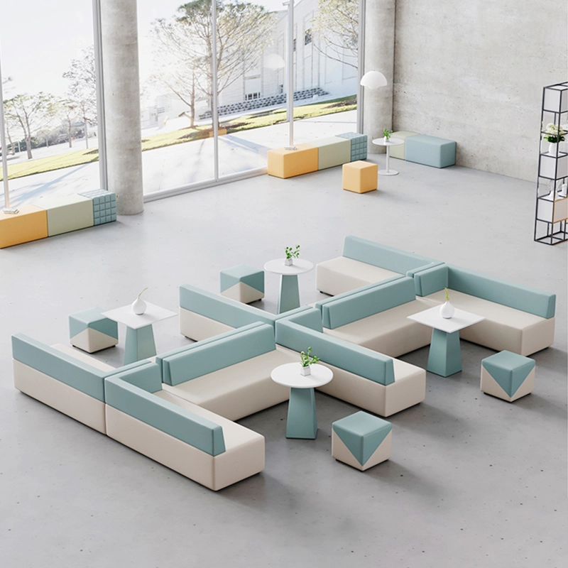 Luxury Fabric Modular Waiting Room Sofa – Procurement for Office, Library & Public Collaboration Zones - MEI YI