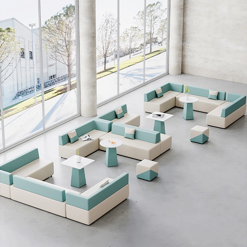 Luxury Fabric Modular Waiting Room Sofa – Procurement for Office, Library & Public Collaboration Zones - MEI YI