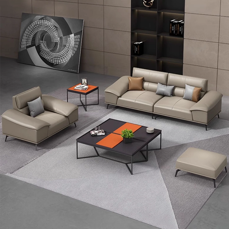 High-End Modular Leather Sofa – Premium Indoor Furniture for Home & Enterprise Reception Purchase - MEI YI