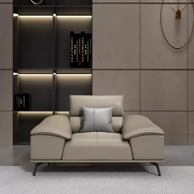 High-End Modular Leather Sofa – Premium Indoor Furniture for Home & Enterprise Reception Purchase - MEI YI