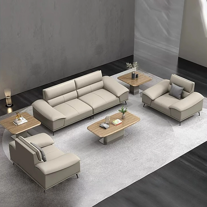High-End Modular Leather Sofa – Premium Indoor Furniture for Home & Enterprise Reception Purchase - MEI YI