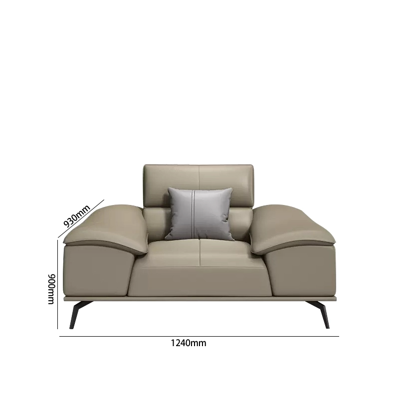 High-End Modular Leather Sofa – Premium Indoor Furniture for Home & Enterprise Reception Purchase - MEI YI