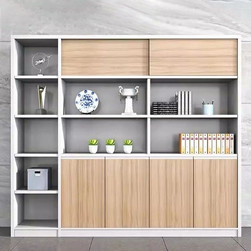 Luxury MDF Wooden Office Filing Cabinets Vertical Storage Furniture for Home Dining and Office Use - MEI YI