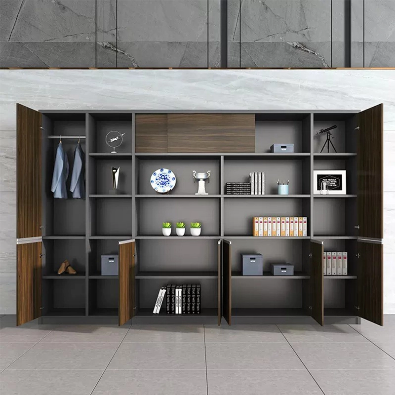 Luxury MDF Wooden Office Filing Cabinets Vertical Storage Furniture for Home Dining and Office Use - MEI YI