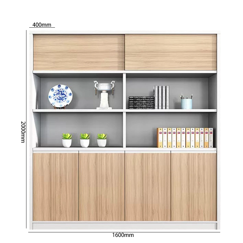 Luxury MDF Wooden Office Filing Cabinets Vertical Storage Furniture for Home Dining and Office Use - MEI YI