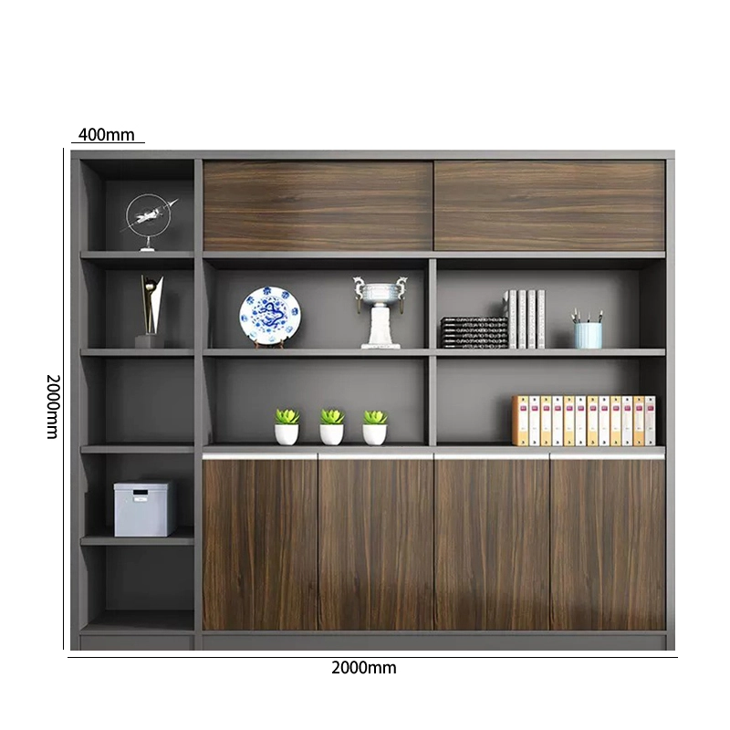 Luxury MDF Wooden Office Filing Cabinets Vertical Storage Furniture for Home Dining and Office Use - MEI YI