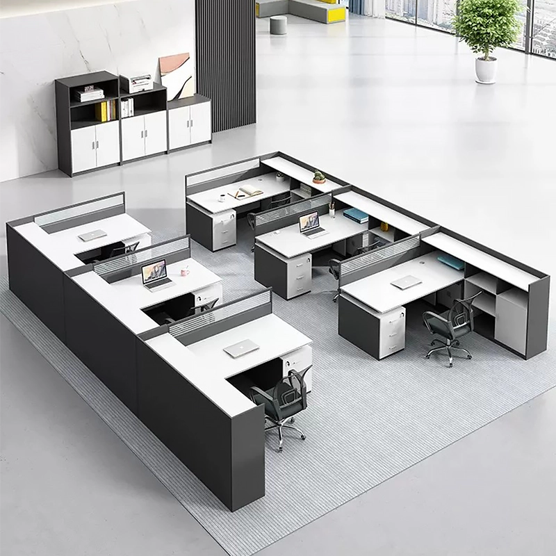Modern Modular Office Desk Furniture Office Workstation Partition Desk 2, 4, 6 Seat for 2, 4, 6 Person People - MEI YI