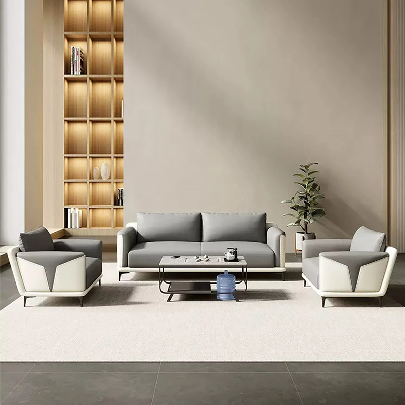 Premium Italian Luxury Leather Office  Sofa – Modern Large-Size Comfort Furniture for High-End Living & Commercial Space Procurement - MEI YI