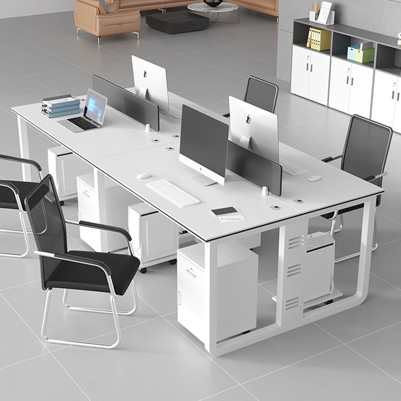 Office Furniture Modular Office Desk Workspace 4 6 Seats Bureau De Travail Cubicle Partition Workstation Office Table and Chair - MEI YI
