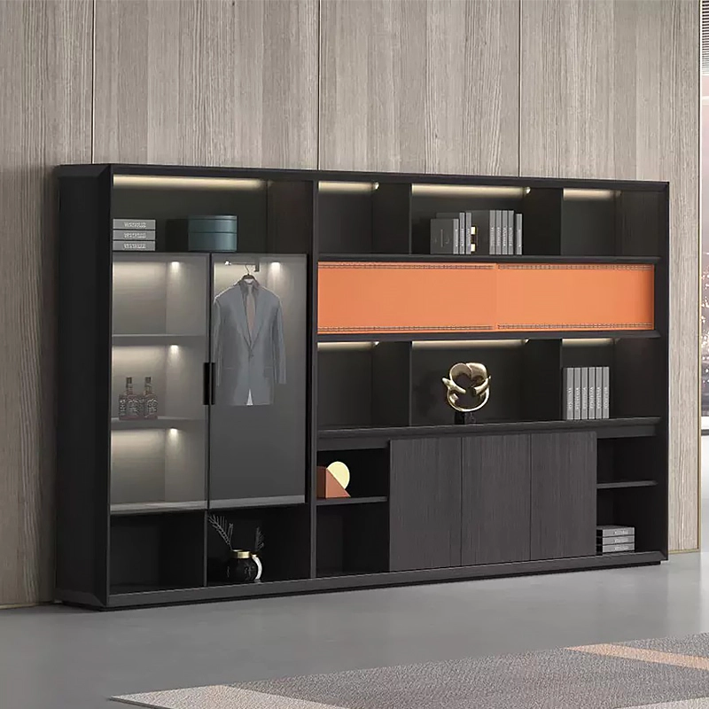 Furniture Modern Desk Chairs with Cable Management Executive Black Ceo Table Luxury Office Desk - MEI YI