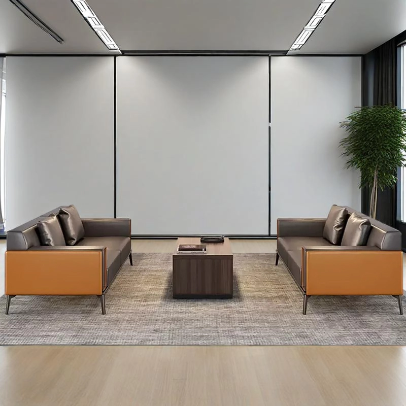 High-Class Modern Leather 3-Seat Sofa – New-Style Commercial Office & Reception Area Procurement - MEI YI