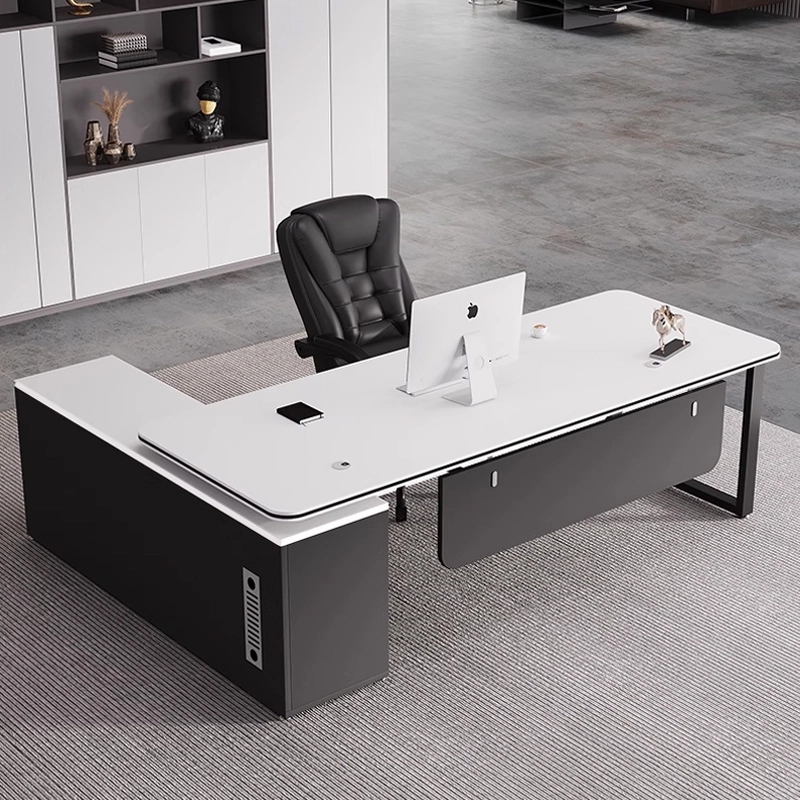 Modern Executive Office Desk Set with Ergonomic Chair - MEI YI