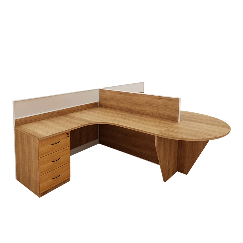 4-Person Modular Office Workstation with Privacy Partitions - MEI YI