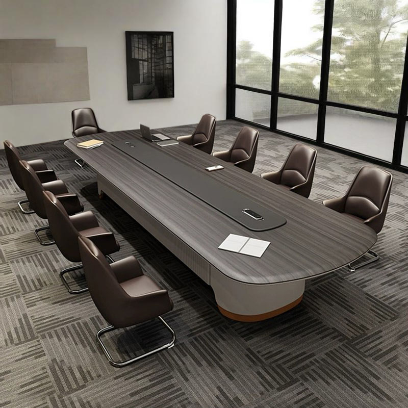 High End Modern Minimalist Oval Long Table Large Conference Room Business Reception and Negotiation Procurement