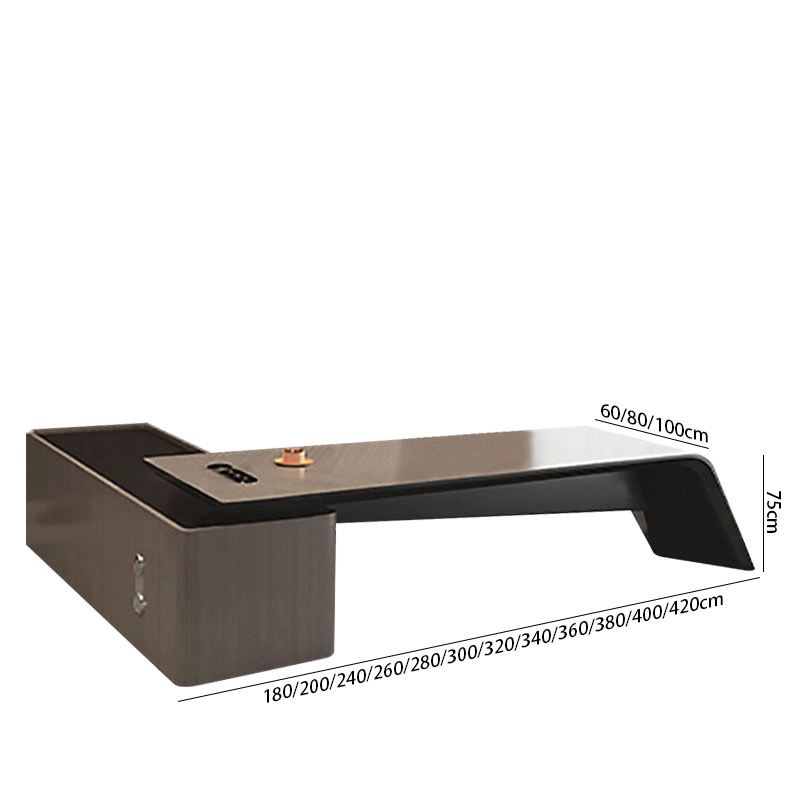 Escritorio ejecutivo de lujo, muebles de oficina de diseño moderno y de alta calidad para jefes - MEI YI