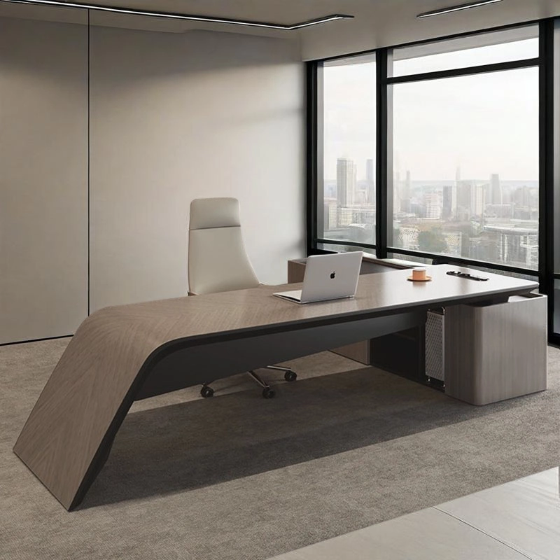 Escritorio ejecutivo de lujo, muebles de oficina de diseño moderno y de alta calidad para jefes - MEI YI