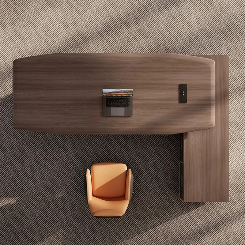Modern CEO Executive Desk Office Desk Furniture Manager Desk Wooden L Shape Office Table - MEI YI
