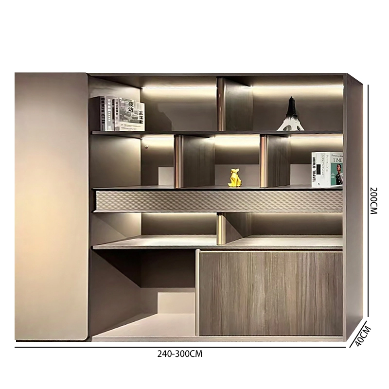 Modern Wood Executive Office Desk With Side Table Office Desk Furniture L Shape Office Table - MEI YI