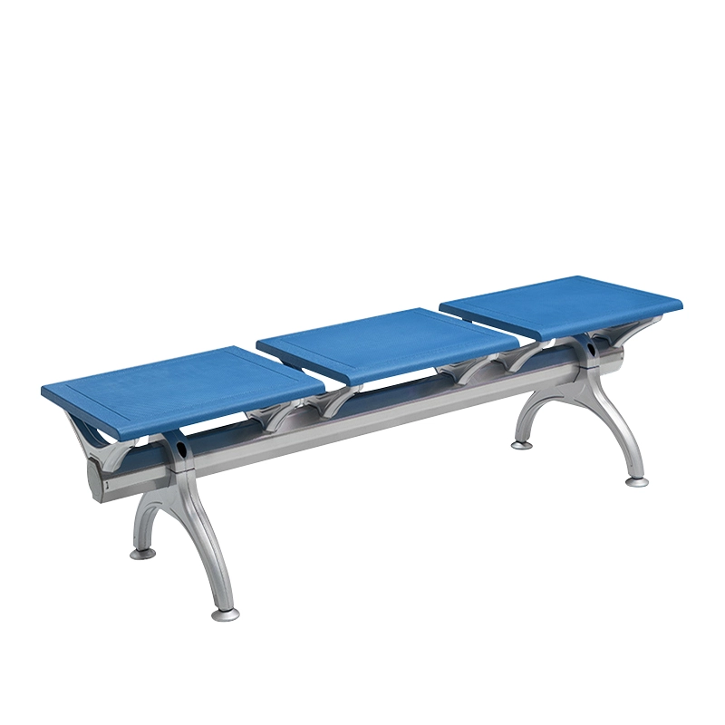 Customizable-Unbacked-Durable-2-3-4-5-Seater-Clinic-Airport-Public-PU-Hospital-Waiting-Chair-With-Cold-Rolled-Steel-Feet - MEI YI Customizable Unbacked Durable 2 3 4 5 Seater Clinic Airport Public PU Hospital Waiting Chair With Cold Rolled Steel Feet - MEI YI