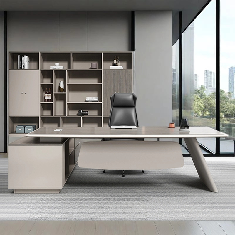 Factory Sales of High-quality Modern Design Office Furniture Executive boss Desk Wooden Desk - MEI YI